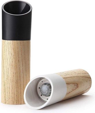OEM Molinillo De Sal, Molinillo De Sal Y Pimienta De Madera, Molinillo De Sal Y Pimienta, Juego De Molinillos De Sal Y Pimienta, Madera, 2 Piezas