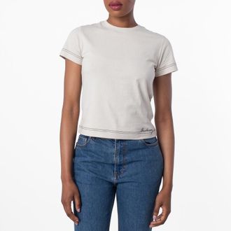 Burberry Short Sleeve Cotton T-Shirt, Size XX-Small