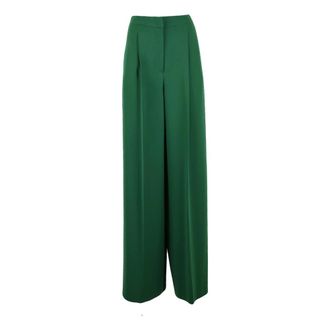 Max Mara Dames, Broeken, Groen, Maat: 2XS Poliester