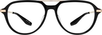 Barton Perreira Glasses, unisex, Black, Size: 55 MM Dunn Aviator Optical Frame