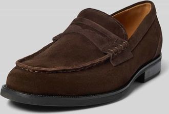Vagabond Loafers mit Label-Detail Modell MARIO in Dunkelbraun, Gr&ouml;&szlig;e 42