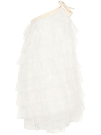 Uma Wang Aela mini dress - women - Elastane/Polyamide - S - Neutrals