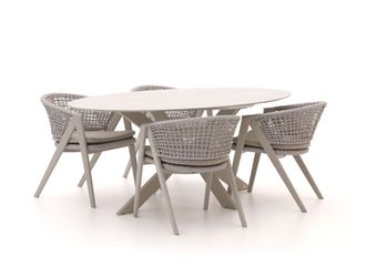 Manifesto Furniture Manifesto Valsecca/Furato ellips 200cm dining tuinset 5-delig