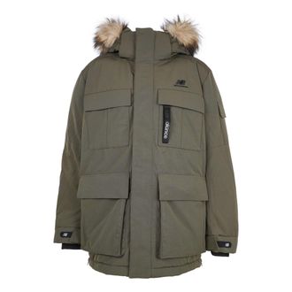 New Balance Warm Long Down Jacket Asia Sizing Military Green NPA46021-KH
