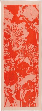 Marc O'Polo floral-print scarf - women - Linen/Flax/Cotton - One Size - Orange