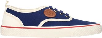 Valentino Garavani Blauwe Stoffen Lage Sneakers - Heren - Sneakers - Blauw - 42 1/2 EU - Schoenen