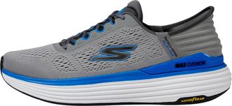 Skechers Mens Skechers Max Cushioning Suspension- Linear Focus Grey / Blue 220940WW-GYBL