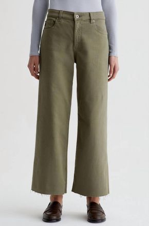 AG - Adriano Goldschmied Womens Saige Wide Leg Crop Jeans In Rosemary