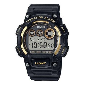Casio G Shock Waterproof Quartz Sports Analog Mens Black Digital W-735H-1A2