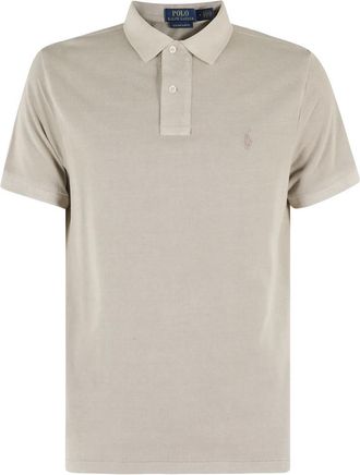 Polo Ralph Lauren Beige Katoenen Polo Shirt Korte Mouw - Heren - Polos - Beige - 2XL - Katoen - Tops