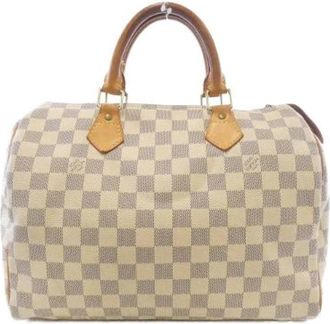 Louis Vuitton Pre-owned Damier Azur Boston Tas - Dames - Vintage Handtas - Bruin - ONE Size - Vintage