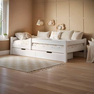 Flair Milo Single Bed with Storage in White