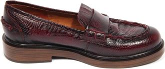 Pons Quintana Vintage-effect loafer in bordeaux - Dames - Loafers - Rood - 36 EU - Schoenen