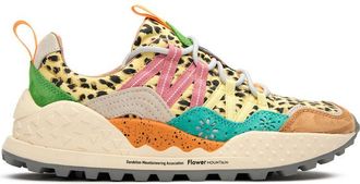 Flower Mountain Womens Washi Trainers - Multicolour Suede - Size UK 6.5