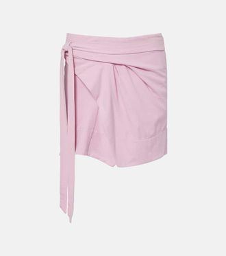Isabel Marant Berenice draped cotton wrap skirt