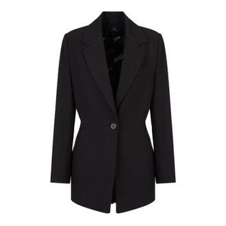 A|X Armani Exchange Effen blazer dames/dames (Zwart)
