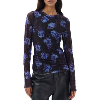 Rag & Bone Yana Tie Dye Long Sleeve T-Shirt in Salmt at Nordstrom, Size Xx-Small