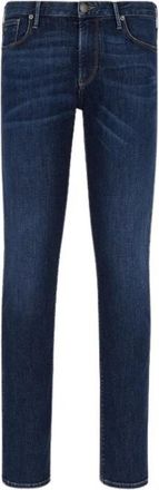 Emporio Armani Slim-fit Jeans - Heren - Slim Fit Jeans - Blauw - W38 - Katoen - Jeans
