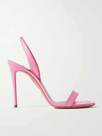 Aquazzura Sandali Slingback In Pelle So Nude 105 - Rosa