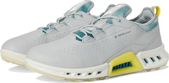 Ecco Biom C4 Vented GORE-TEX(r) Waterproof Golf Shoe Mens Shoes Concrete/Baygreen : EU 43 (US Mens 9-9.5) D - Medium, Textile/Leather