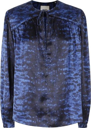 Isabel Marant Blusa de Seda Laraya - Blouses & Shirts - Mujer - Azul - 2XS