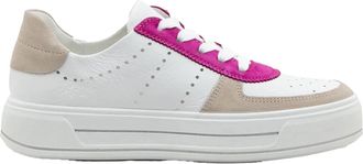 Ara Womens Calgary Sneakers In Shell/cream/pink