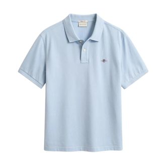 GANT Polo Shirt - Heren - Polos - Blauw - S - Katoen - Tops
