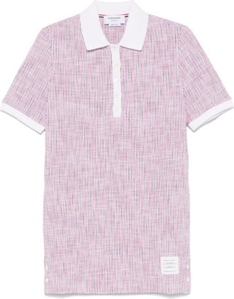 Thom Browne Pink Rwb Cotton Polo Dress