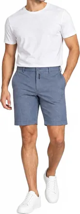 A|X Armani Exchange Flat Front Shorts In Navy Print