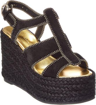 Ferragamo Renee Suede Wedge Sandal