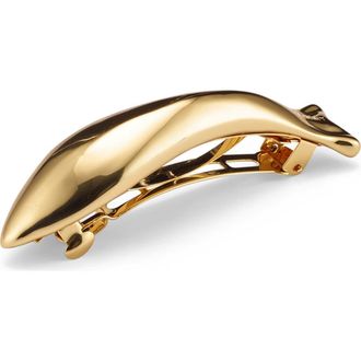 Lelet NY Glossy Fin Barrette in Gold at Nordstrom