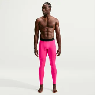 Nike Mens Nike Pro Dri-FIT Fitness Tights in Pink | FB7952-646