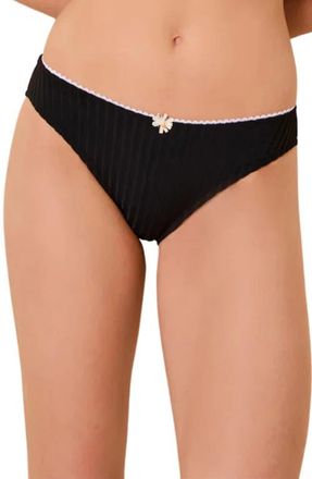 Solid & Striped The Daphne Bikini Bottoms in Noir at Nordstrom, Size X-Small