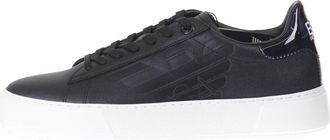 Emporio Armani Training Sneakers - Heren - Sneakers - Zwart - 39 1/2 EU - Leer - Schoenen