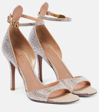 Valentino Garavani VLogo embellished leather sandals