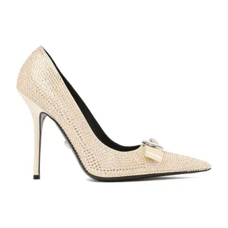 Versace Pumps, female, Beige, Size: 8 1/2 US With Heel Pumps