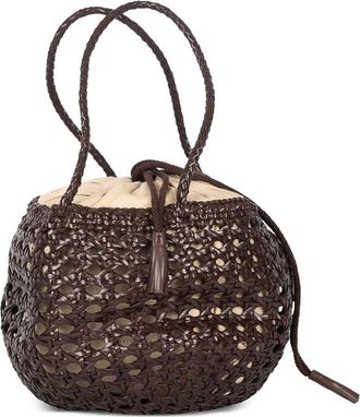 Dragon Diffusion Juventus Woven Leather Shoulder Bag