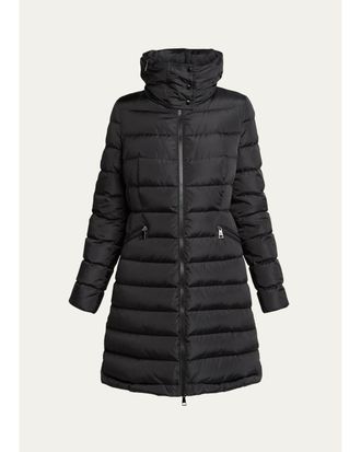 Moncler Hirma Hooded Long Down Jacket