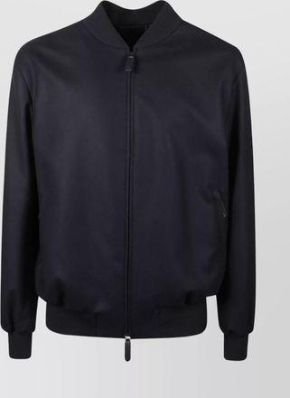 Giorgio Armani zipped jacket with ribbed cuffs and side pockets