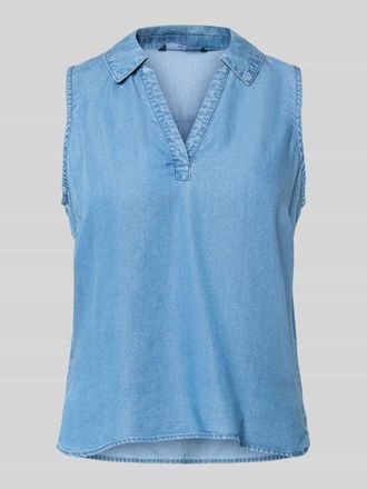 Vero Moda Regular Fit Blusentop aus Lyocell Modell HARPER in Jeansblau, Gr&ouml;&szlig;e XL