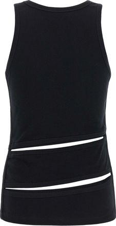 Coperni Womens Black Organic Cotton Tank Tops
