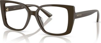 Jimmy Choo London 53mm Butterfly optical glasses in Green at Nordstrom