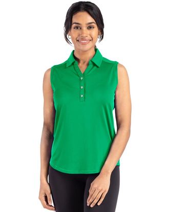 Cutter & Buck Forge Eco Stretch Recycled Womens Sleeveless Polo