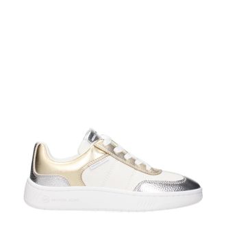 Michael Kors Zapatillas Kai Mujer Piel Blanco Y Dorado
