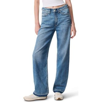 Rag & Bone Featherweight Release Hem Mid Rise Wide Leg Jeans in Orian at Nordstrom Rack, Size 32
