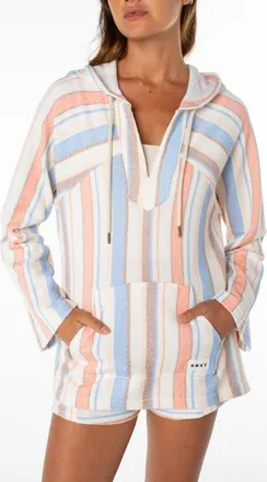 Roxy Wild & Free Stripe Shorts in Dew at Nordstrom, Size X-Large