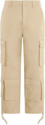 Represent Baggy Cargo Broek - Heren - Wijde Broeken - Beige - L - Katoen - Broeken