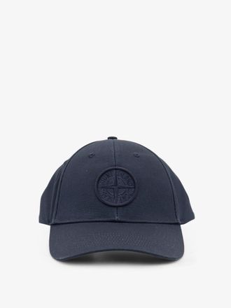 Stone Island Cappello in cotone con logo frontale - STONE ISLAND - gender_Man