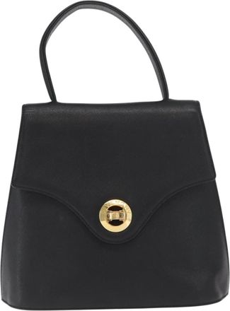 Givenchy Vintage Handbag Leather Black Leather Handbag (Pre-Owned)