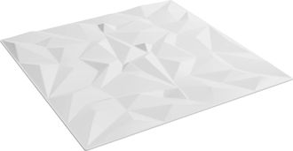 vidaXL Paneles De Pared 12 Uds. 50 X 50 Cm Blanco Espuma Xps Vidaxl